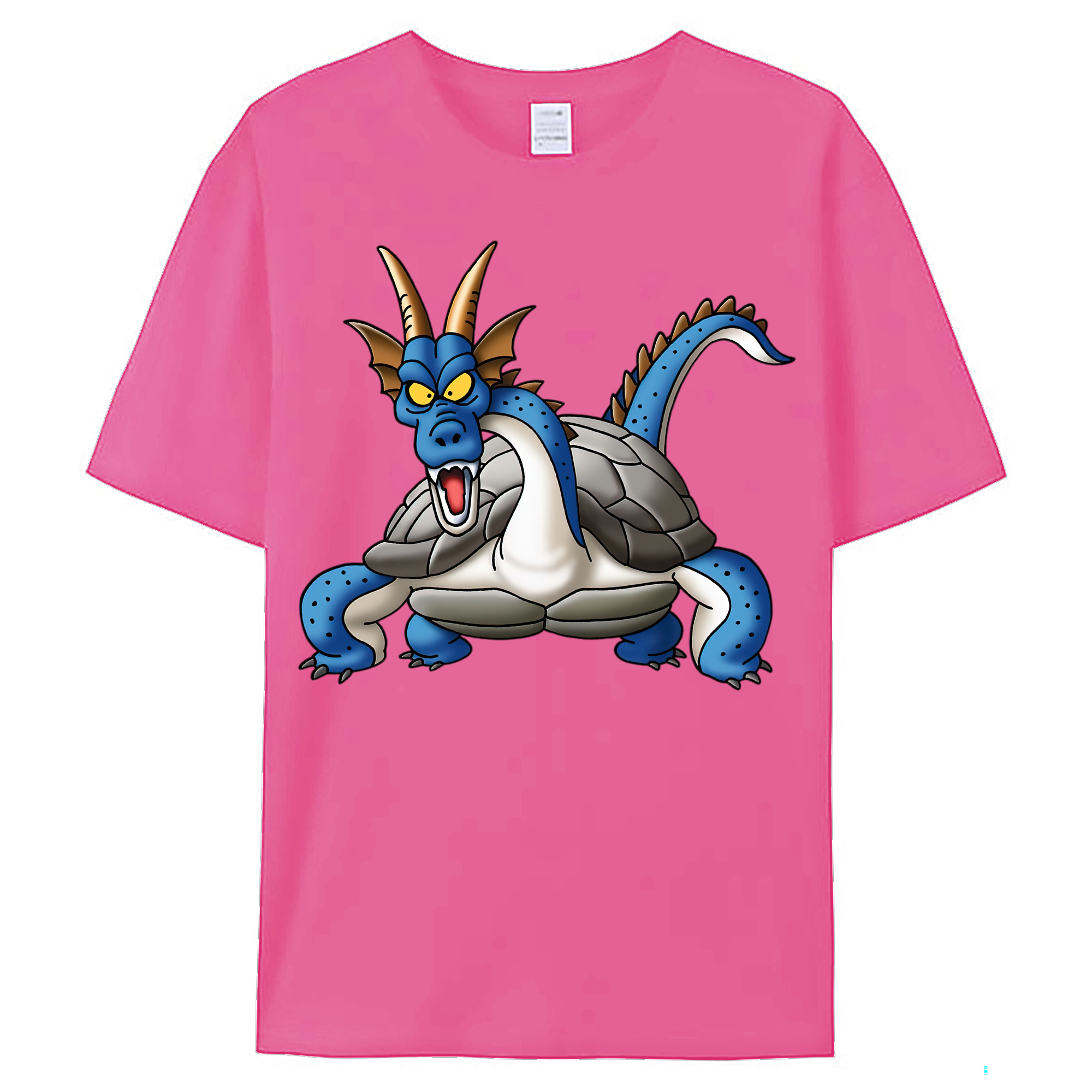 （画像用） ドラゴンクエスト Doragon Kuesuto Dragon Quest レディースカジュアルプリントTシャツ（綿100％）